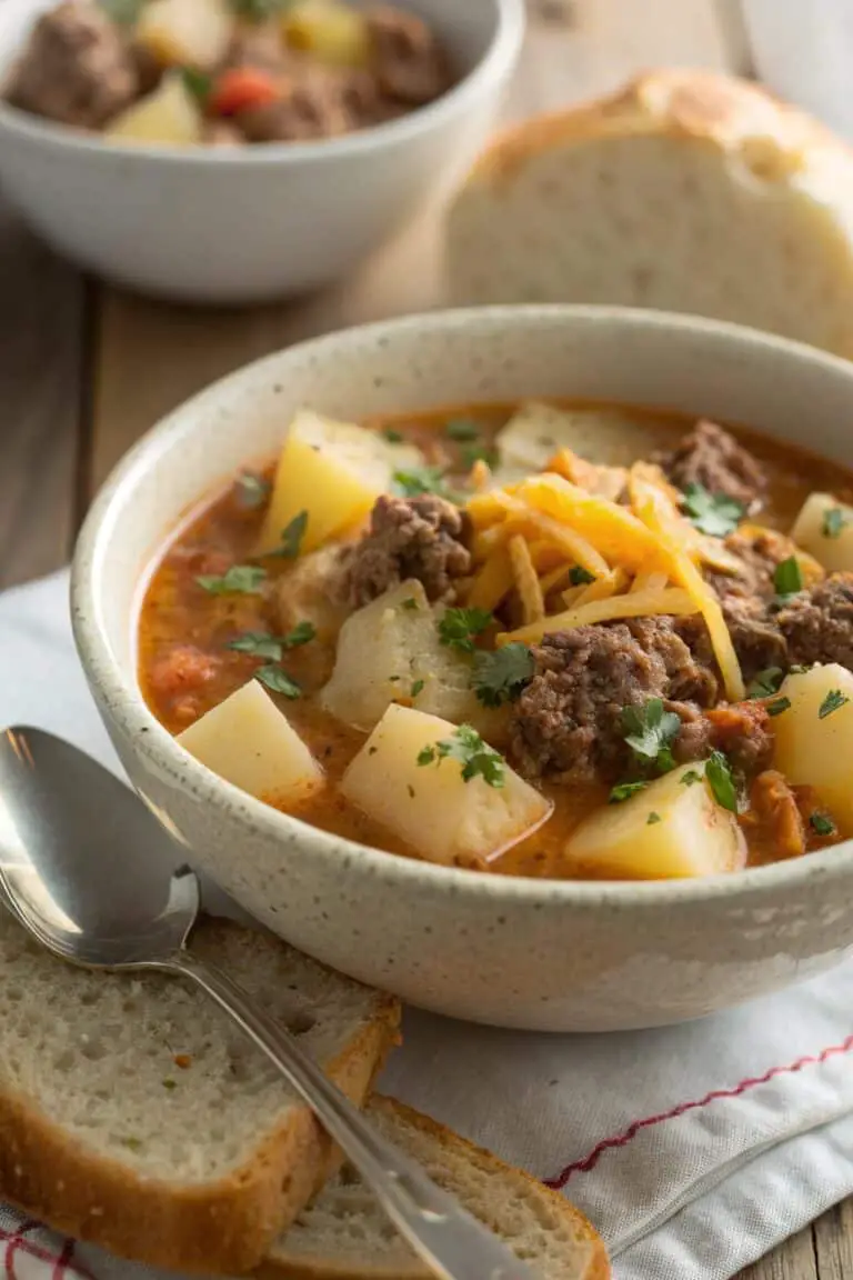 Hamburger Potato Soup Recipe for Cozy Meals