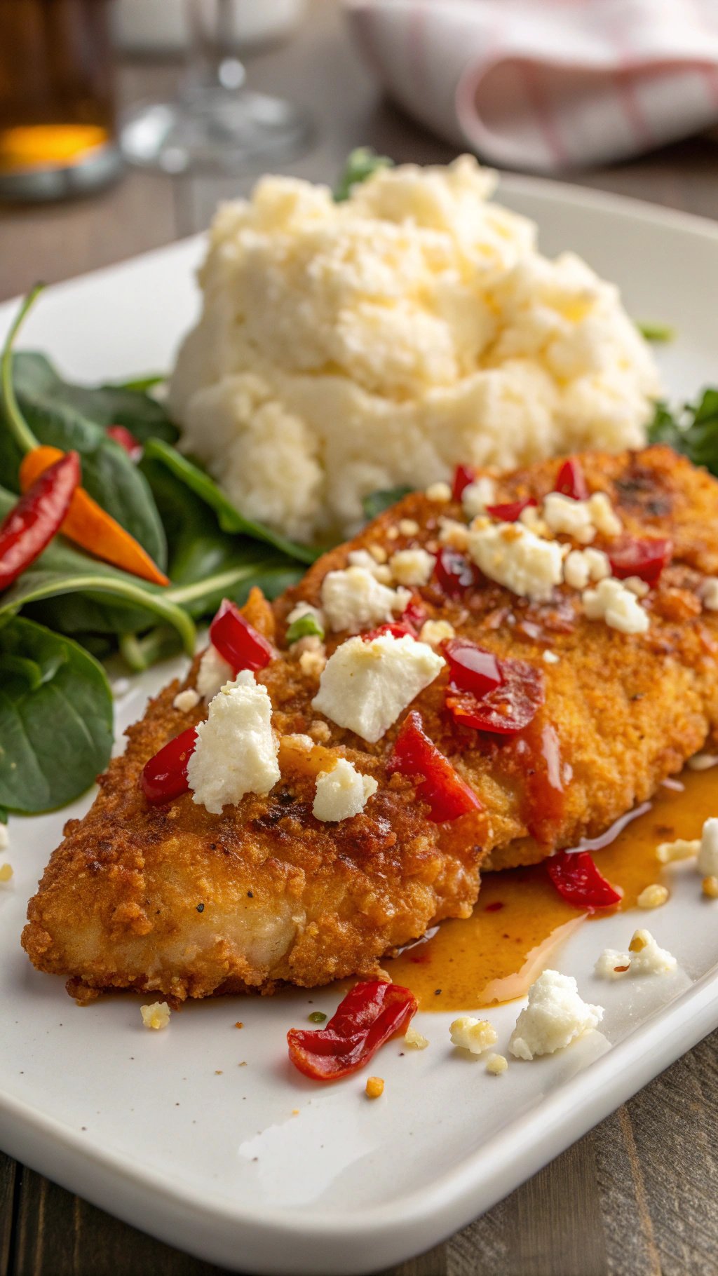 Crispy Hot Honey Feta Chicken Recipe