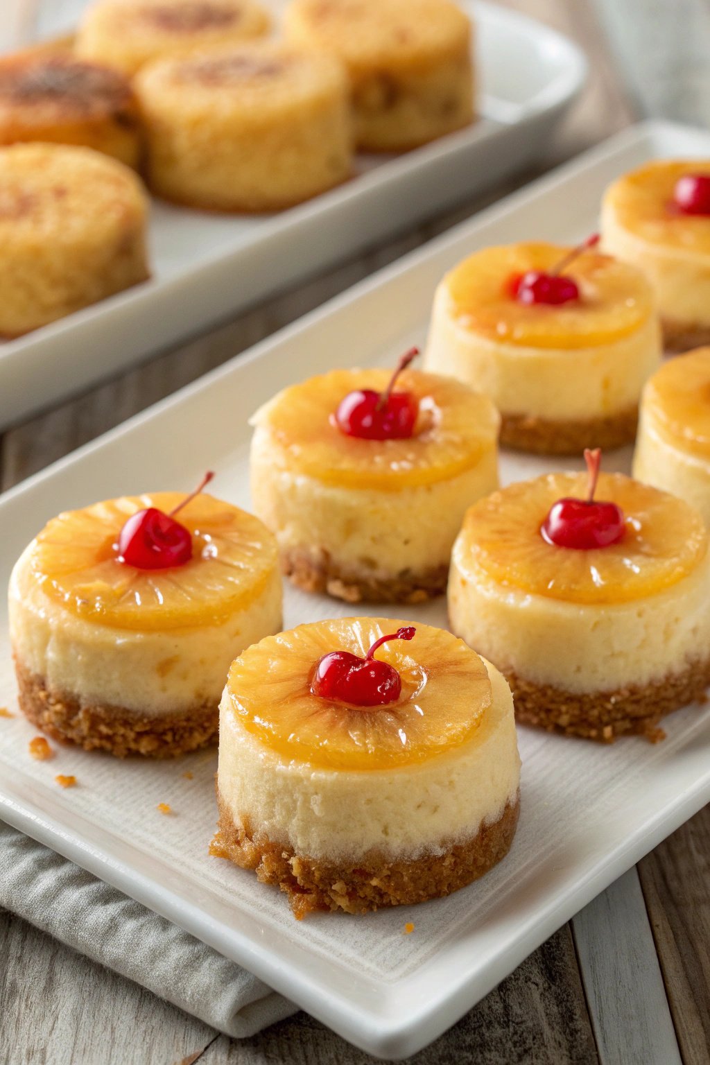 Mini Pineapple Upside-Down Cheesecakes Recipe