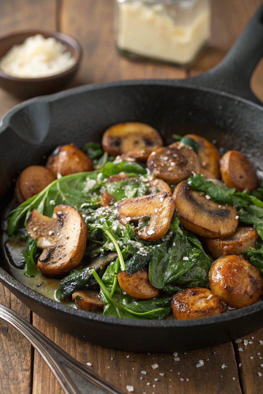 Spinach Sauted Mushrooms Recipe: A Savory Delight