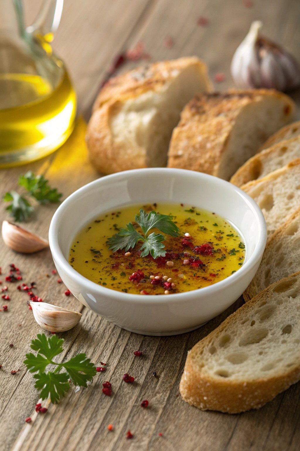 Garlic Olive Oil Dip: A Flavorful Appetizer