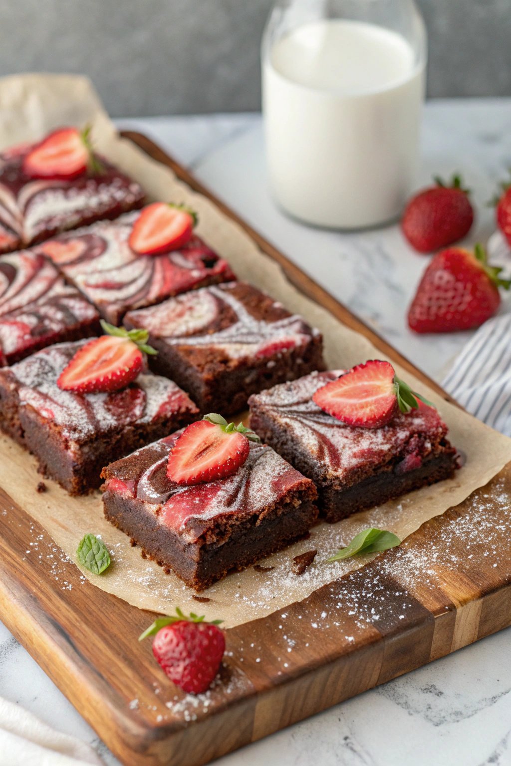 Strawberry Brownies: Delicious Berry Delight
