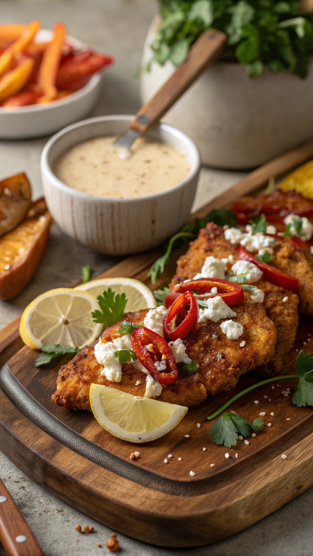 Crispy Hot Honey Feta Chicken Recipe
