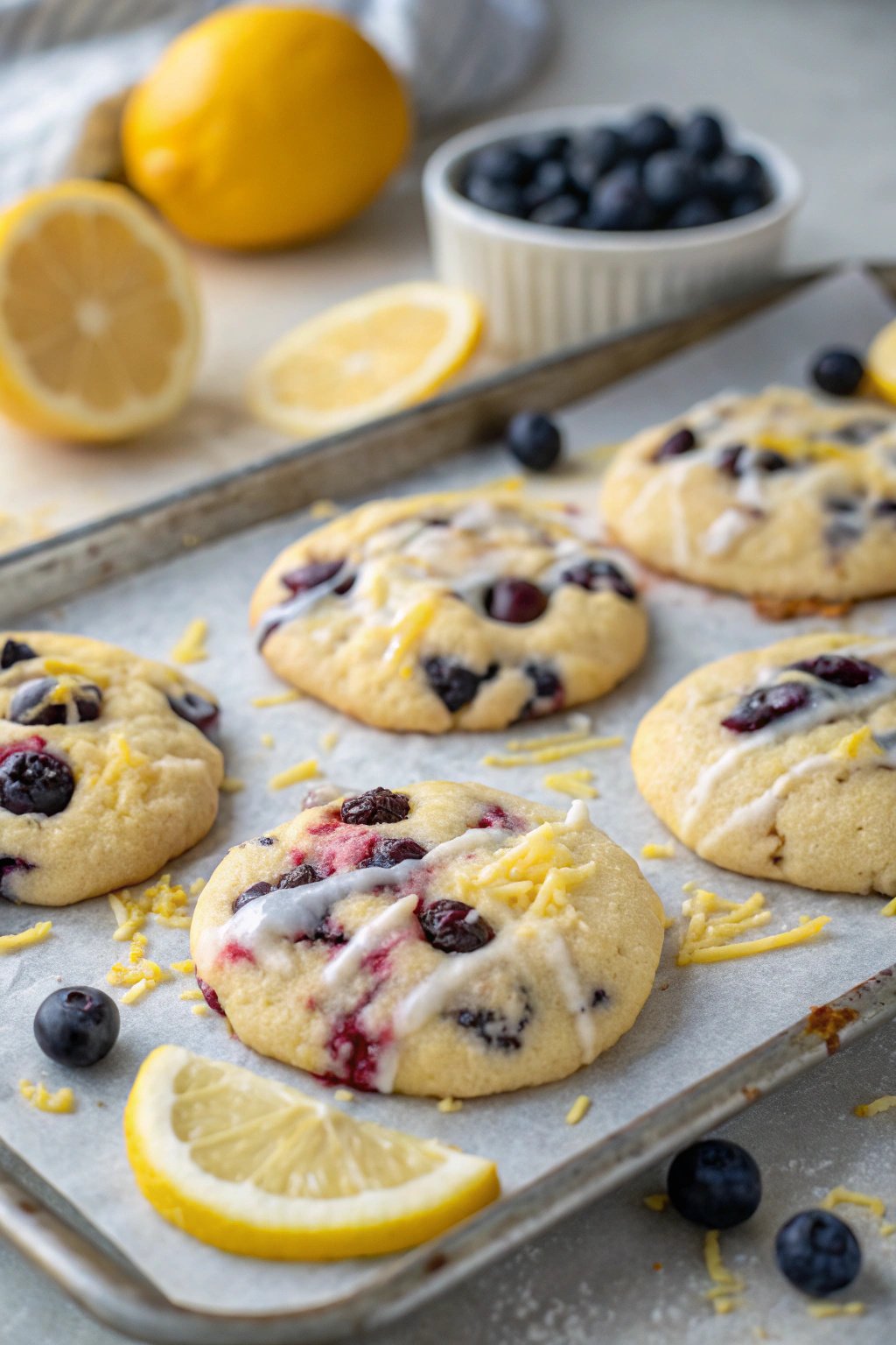 Lemon Blueberry Cookies Recipe - Delicious & Tangy