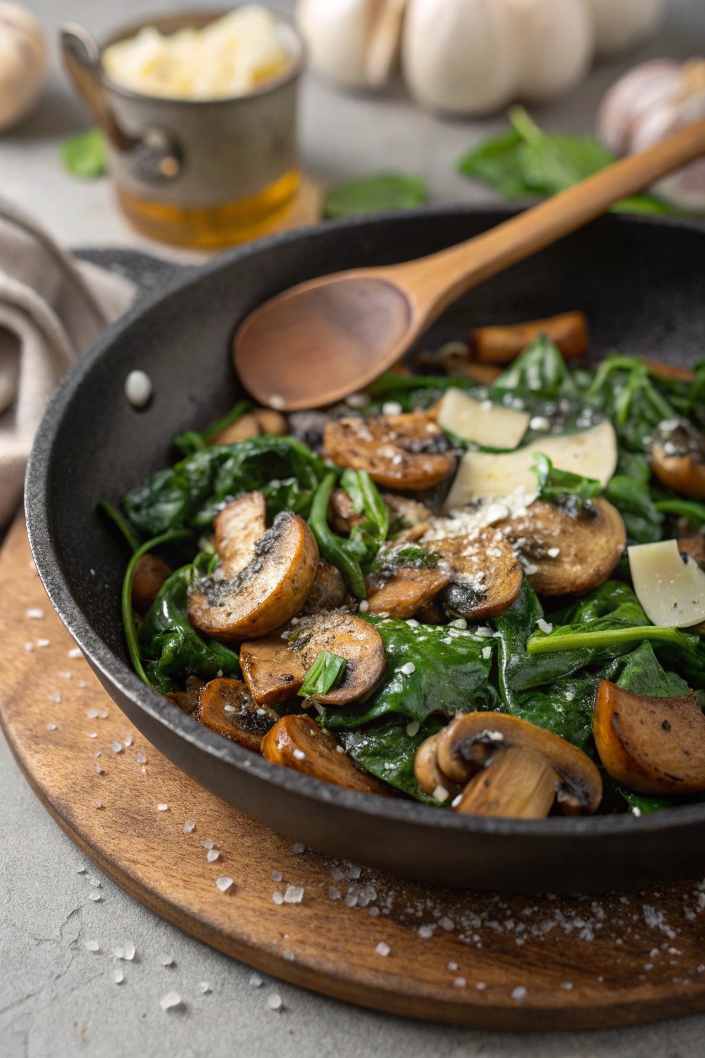 Spinach Sauted Mushrooms Recipe: A Savory Delight