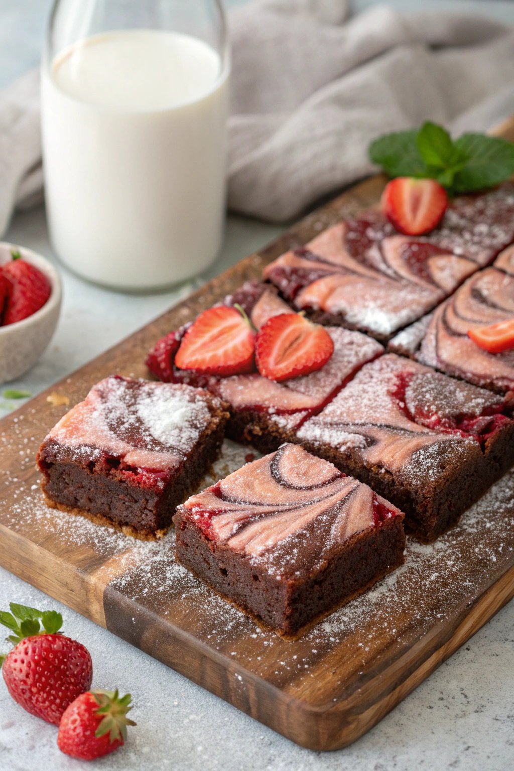 Strawberry Brownies: Delicious Berry Delight