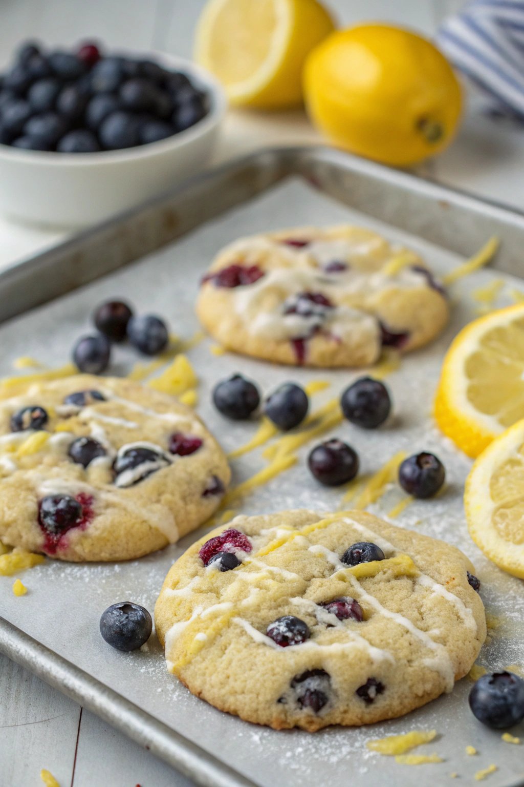 Lemon Blueberry Cookies Recipe - Delicious & Tangy