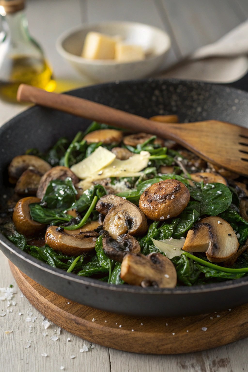 Spinach Sauted Mushrooms Recipe: A Savory Delight