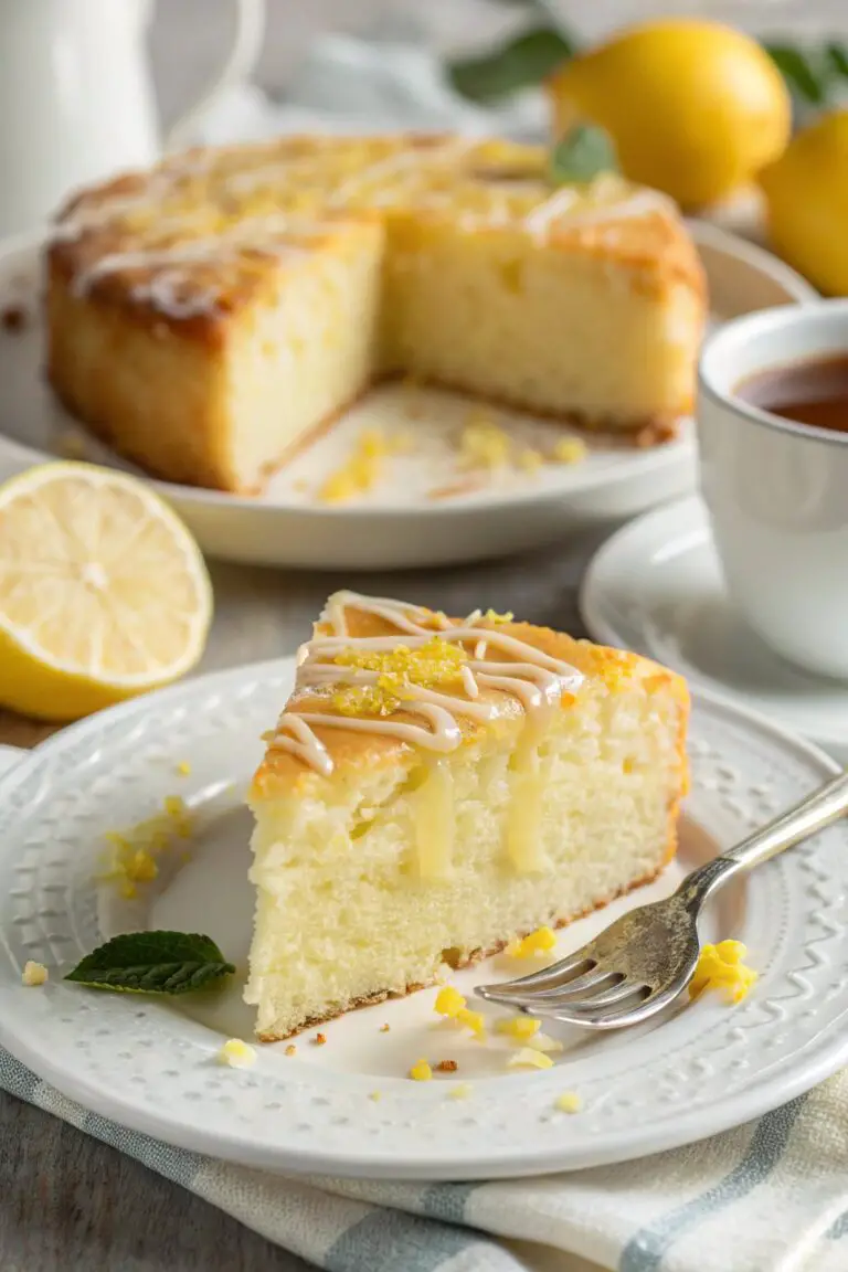 Zesty Lemon Custard Cake Recipe for Dessert Lovers
