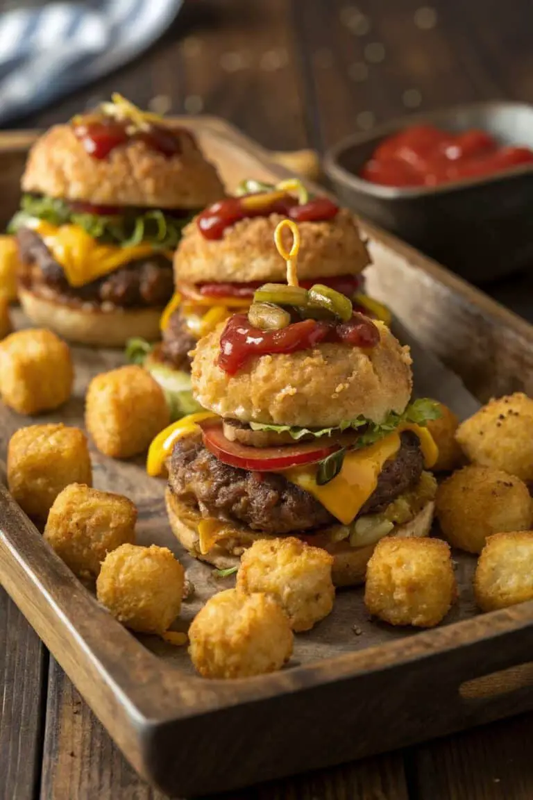 Mini Tater Tot Cheeseburgers Recipe – Delicious Bites