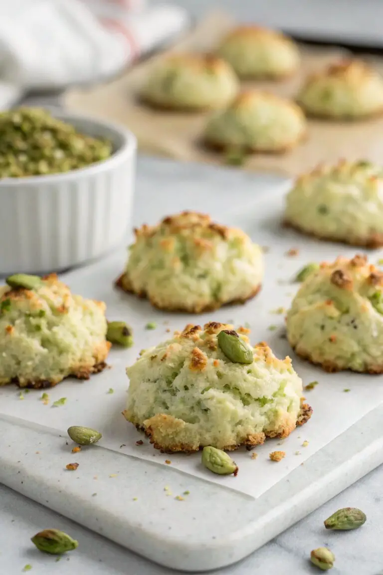 Pistachio Coconut Macaroons – Soft & Chewy Recipe