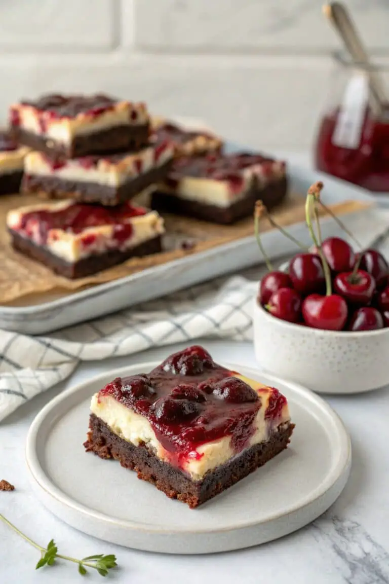Cherry Cheesecake Brownies Recipe for Dessert Lovers