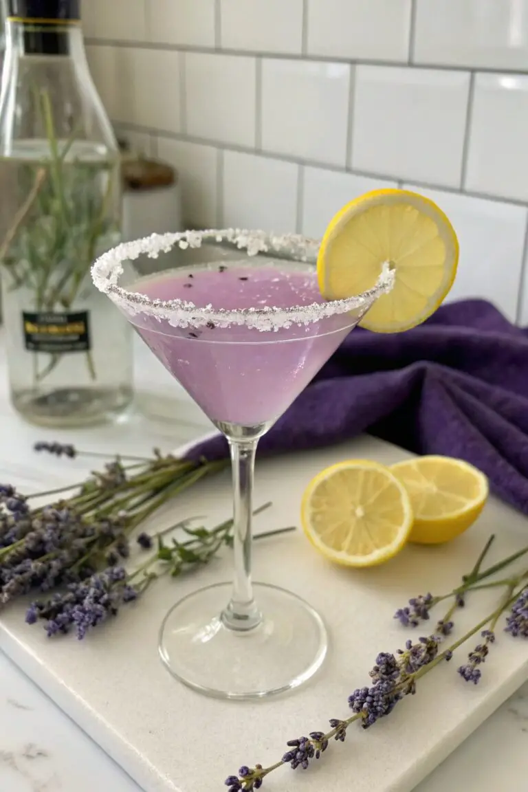 Lavender Lemon Drop Martini Recipe Delight