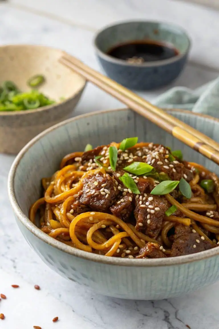 Sticky Beef Noodles Recipe: Flavorful and Easy