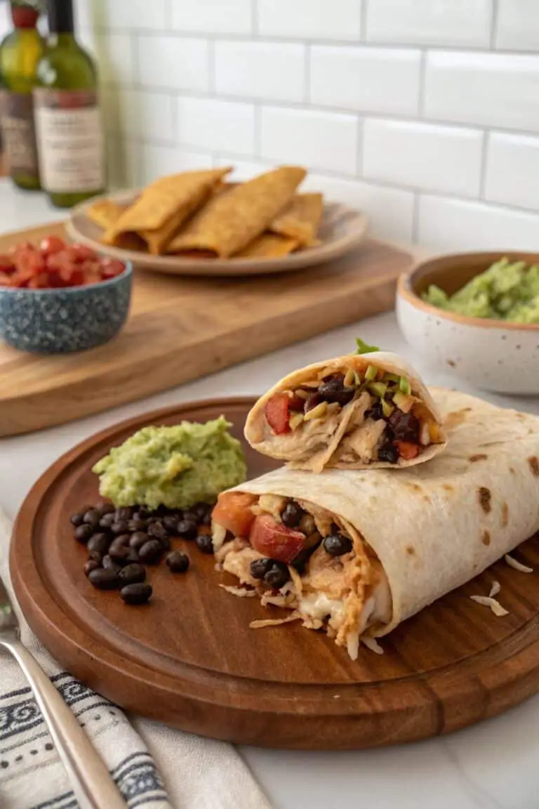 Easy Slow Cooker Chicken Burritos Recipe