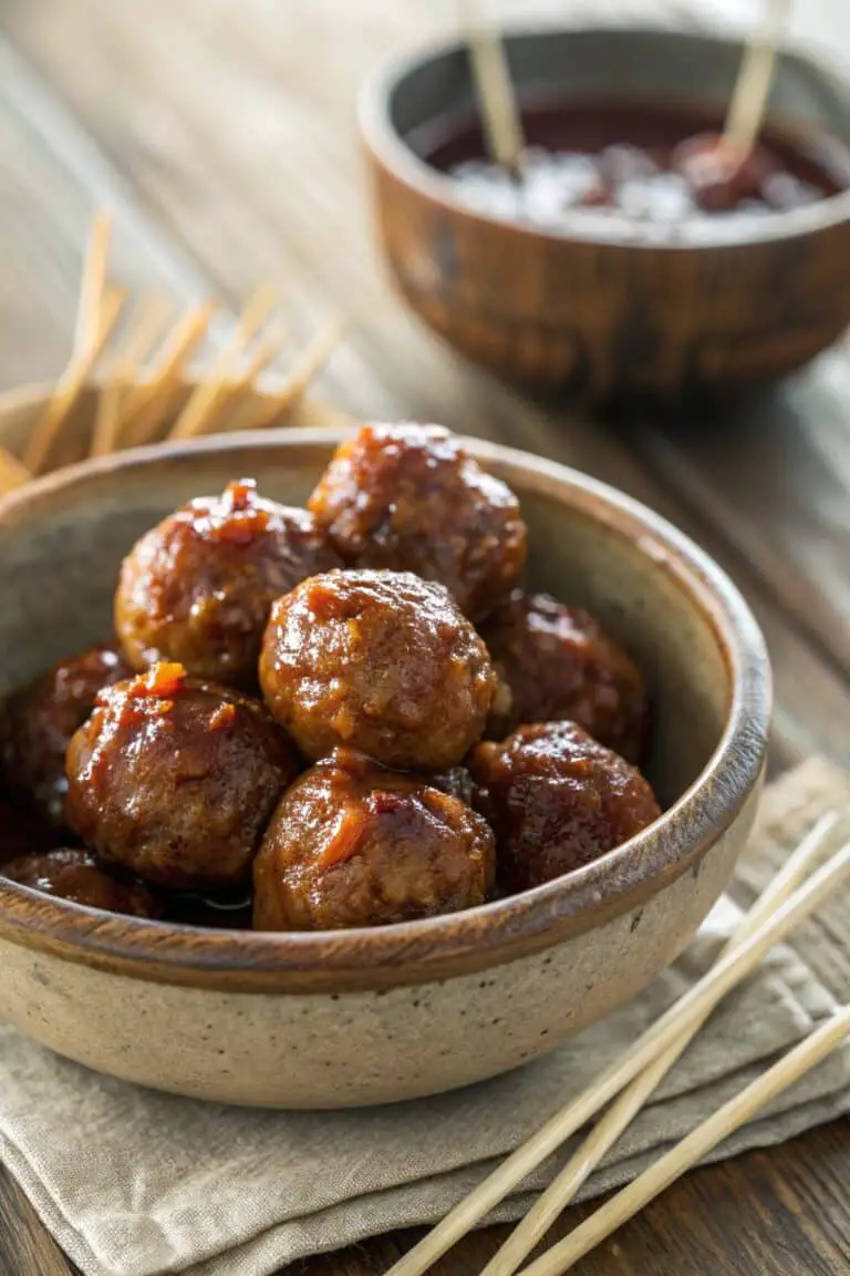 Sweet Chili Meatballs Crockpot Recipe