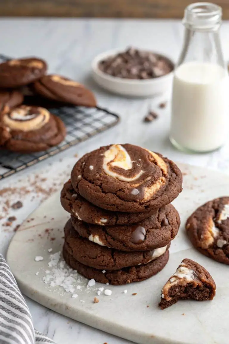 Chocolate Marshmallow Swirl Cookies Recipe