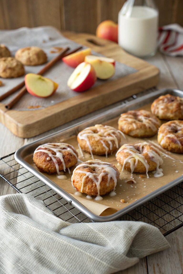 Glazed Baked Apple Fritters Recipe
