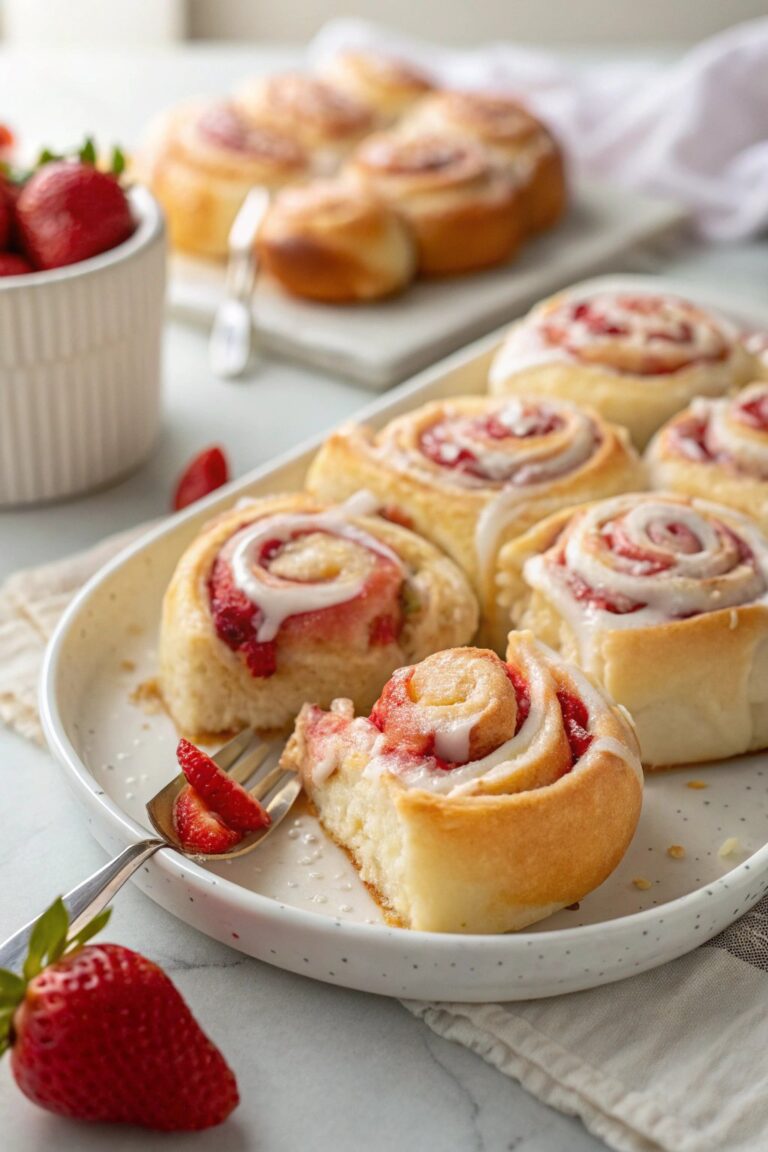 Easy Strawberry Cheesecake Rolls Recipe – Delightful Dessert