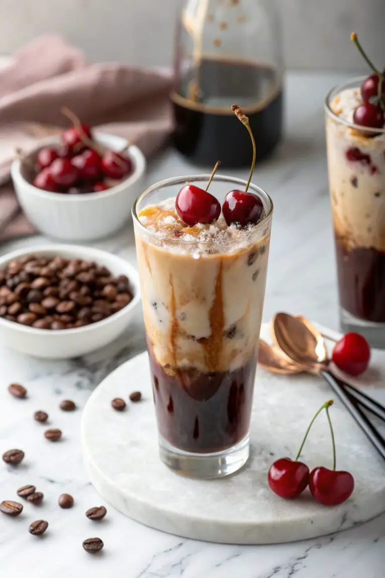 Refreshing Cherry Vanilla Iced Latte Recipe