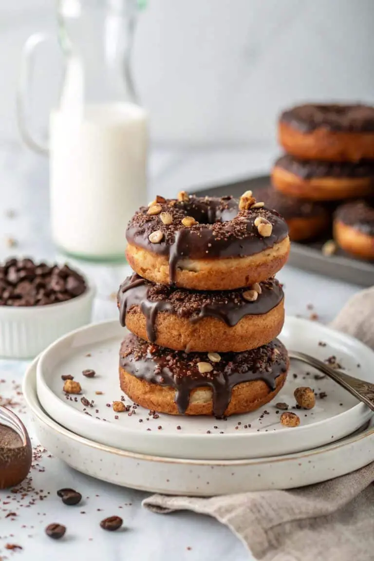 Chocolate Glazed Cake Donuts Recipe Delight