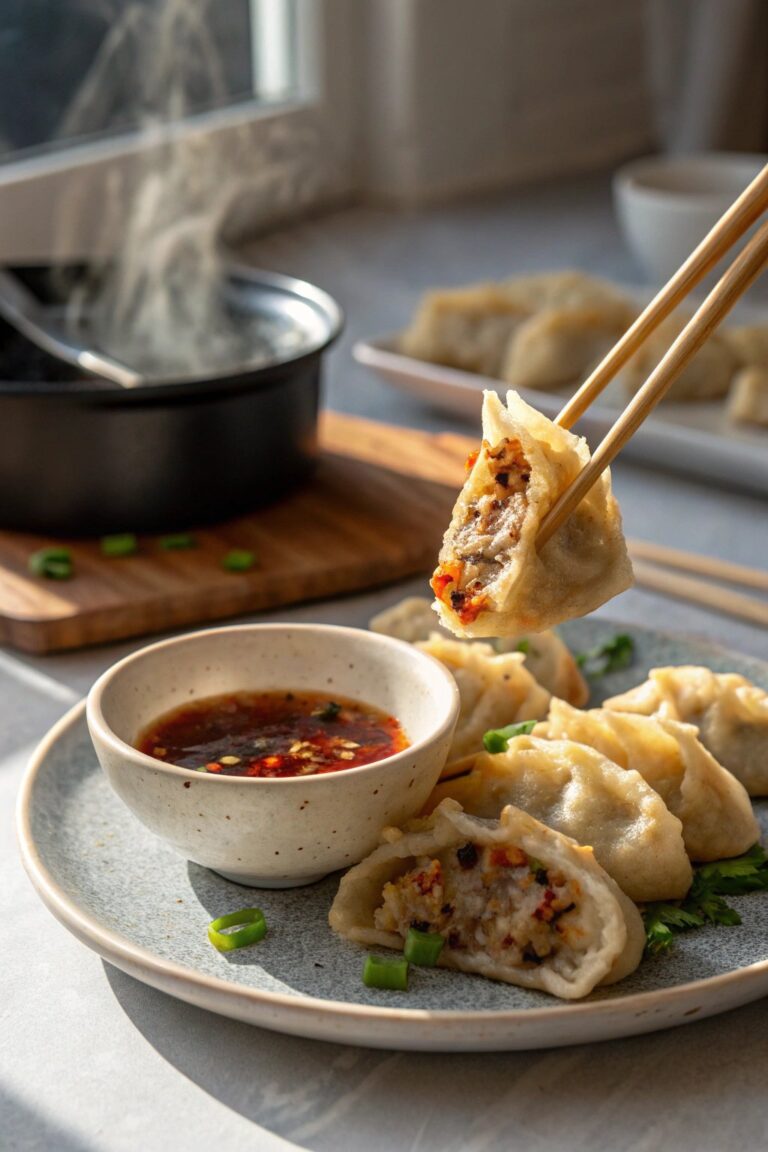 Crispy Pan-Fried Chicken Dumplings Recipe