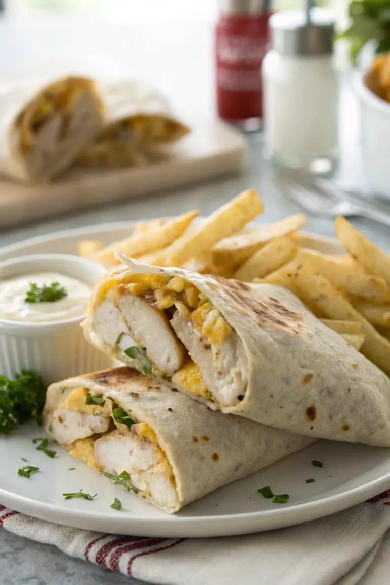 Cheesy Garlic Chicken Wraps: A Delicious Meal