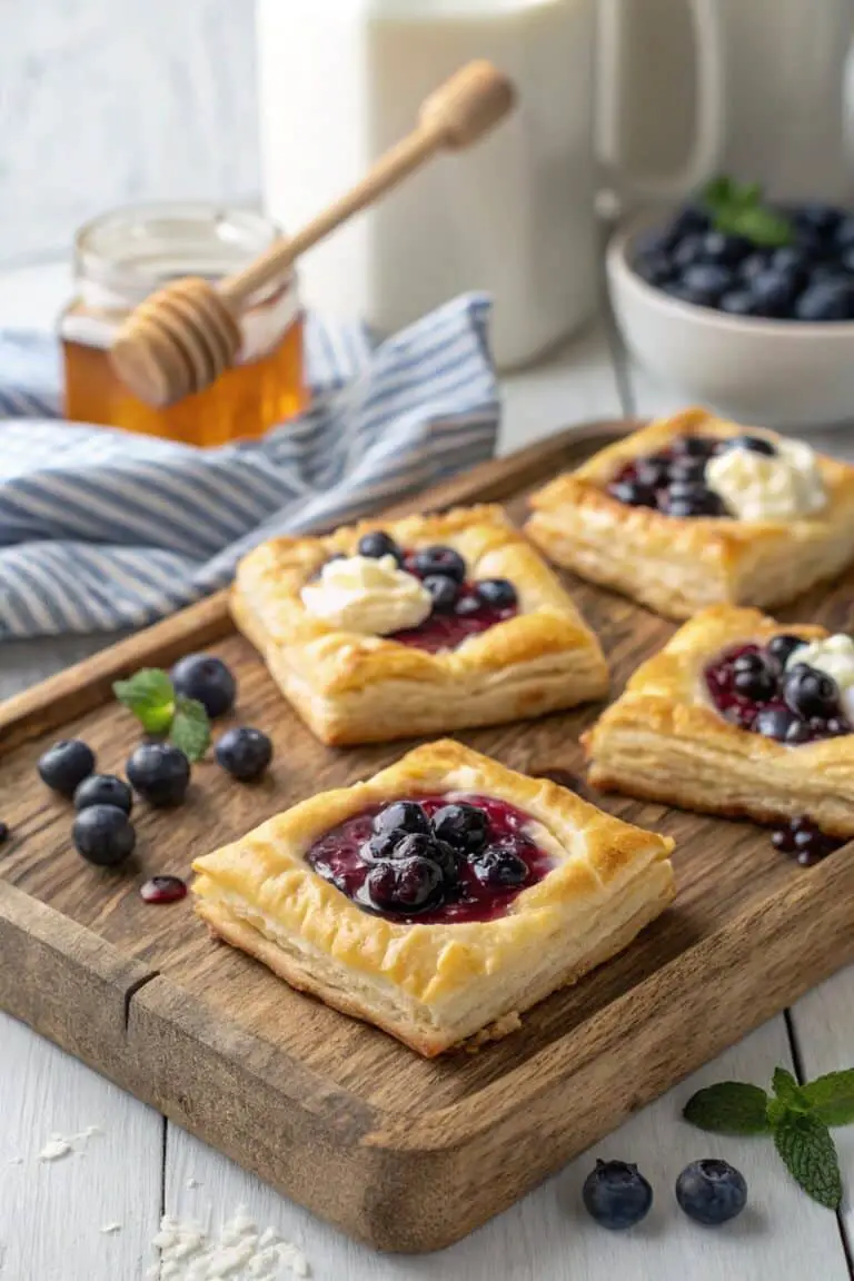 Blueberry Cream Cheese Puff Pastry Recipe