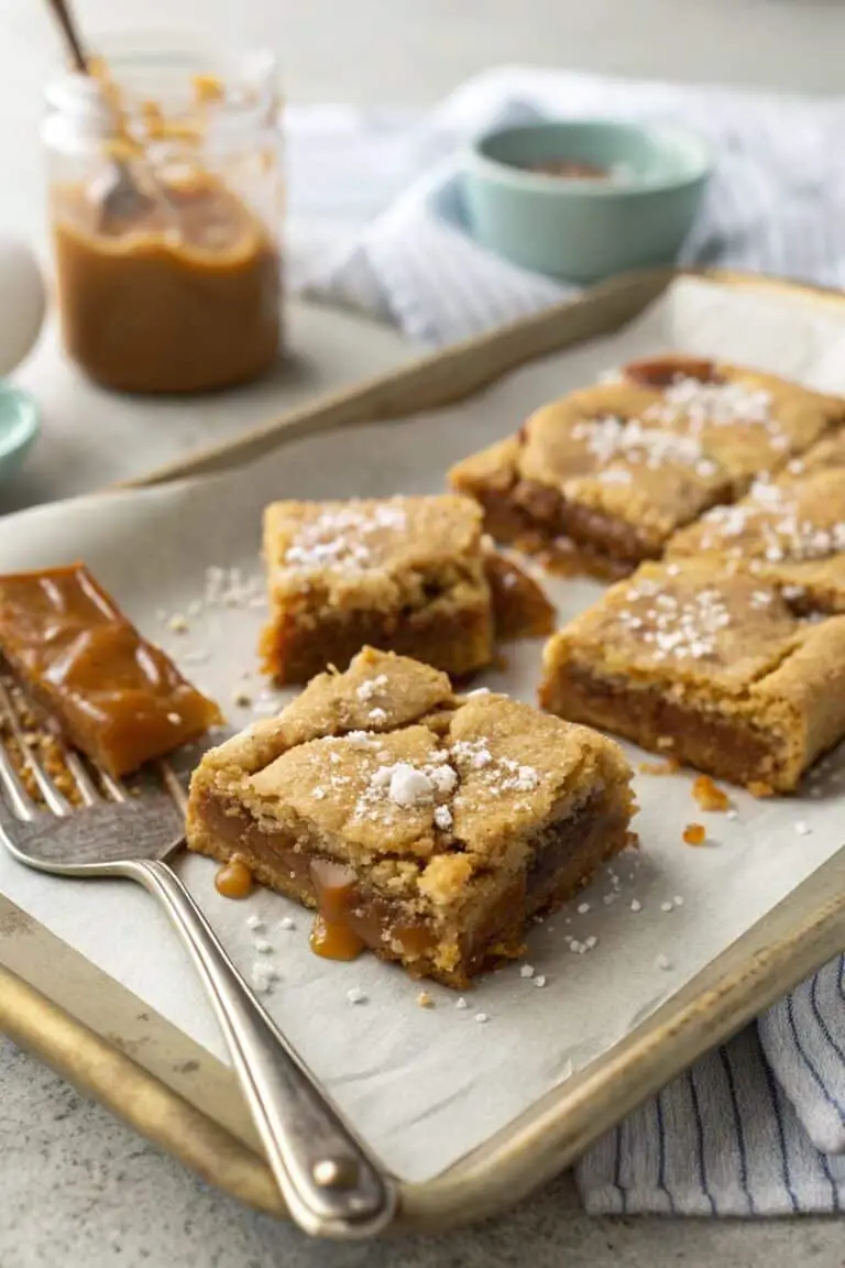 Decadent Salted Caramel Cookie Bars Recipe
