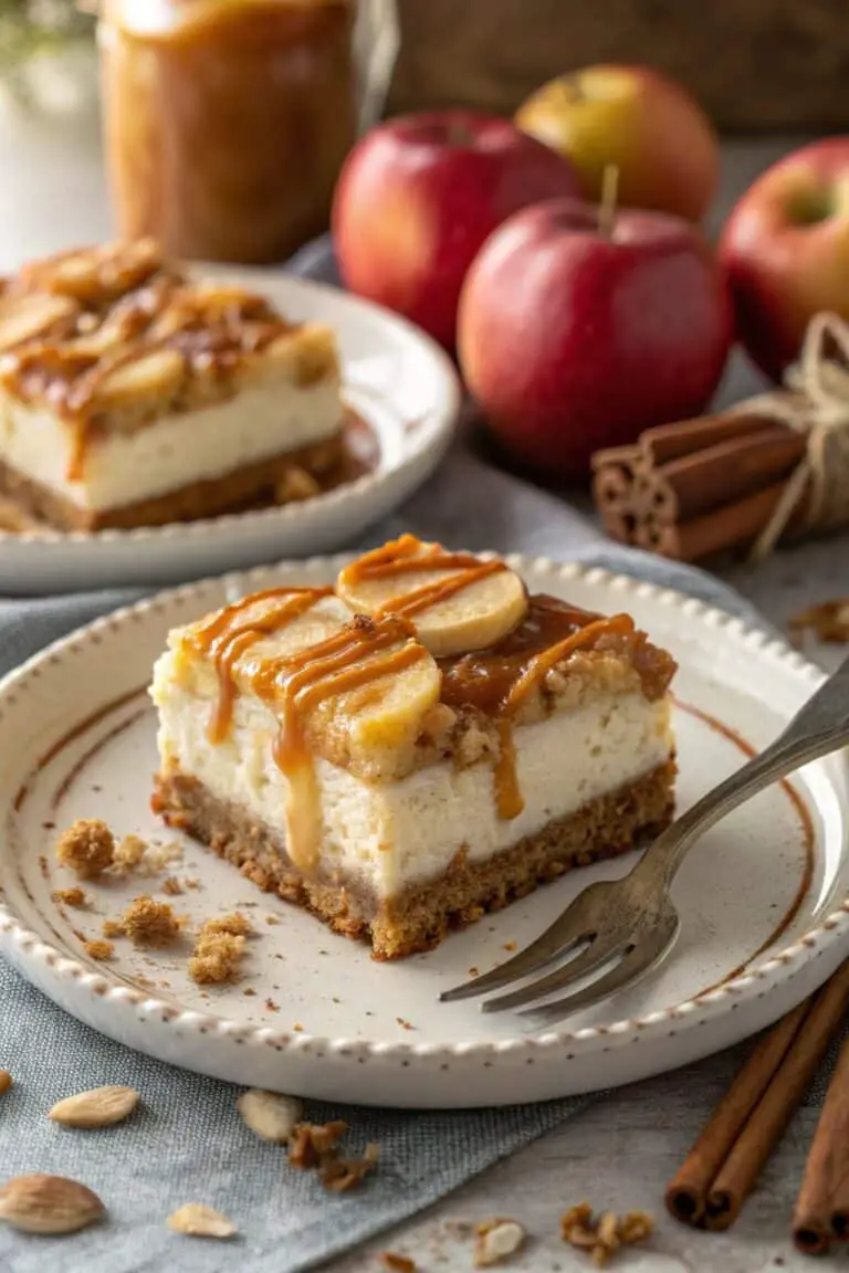 Grandma’s Secret Caramel Apple Cheesecake Bars Recipe