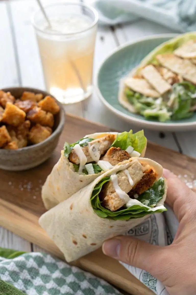 Tangy Miso Chicken Caesar Wrap Recipe