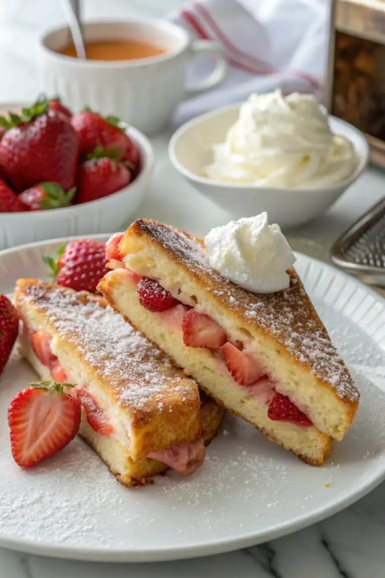 Fried Strawberry Cheesecake Sandwiches Recipe