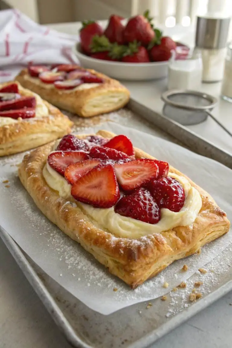 Strawberry Danish with Cream Cheese Recipe Delight