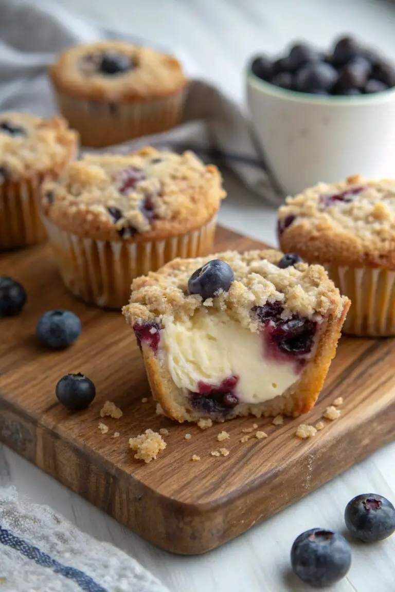 Blueberry Cheesecake Crumble Muffins: A Delicious Treat