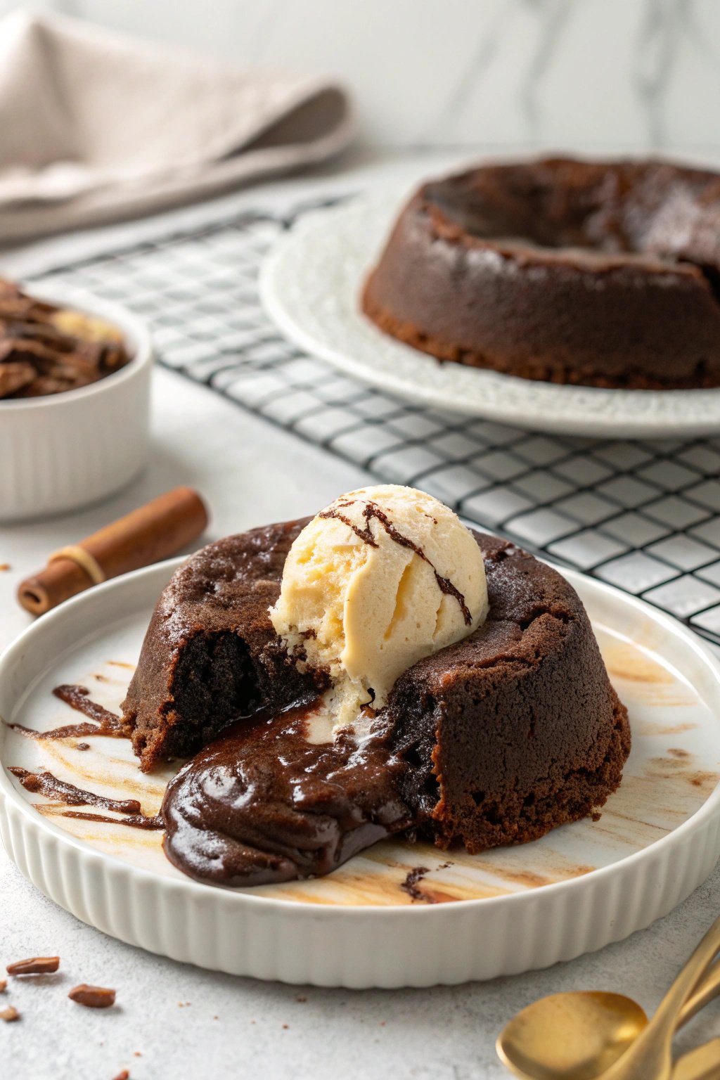 Iceberg Lava Chocolate Basque Cake Recipe