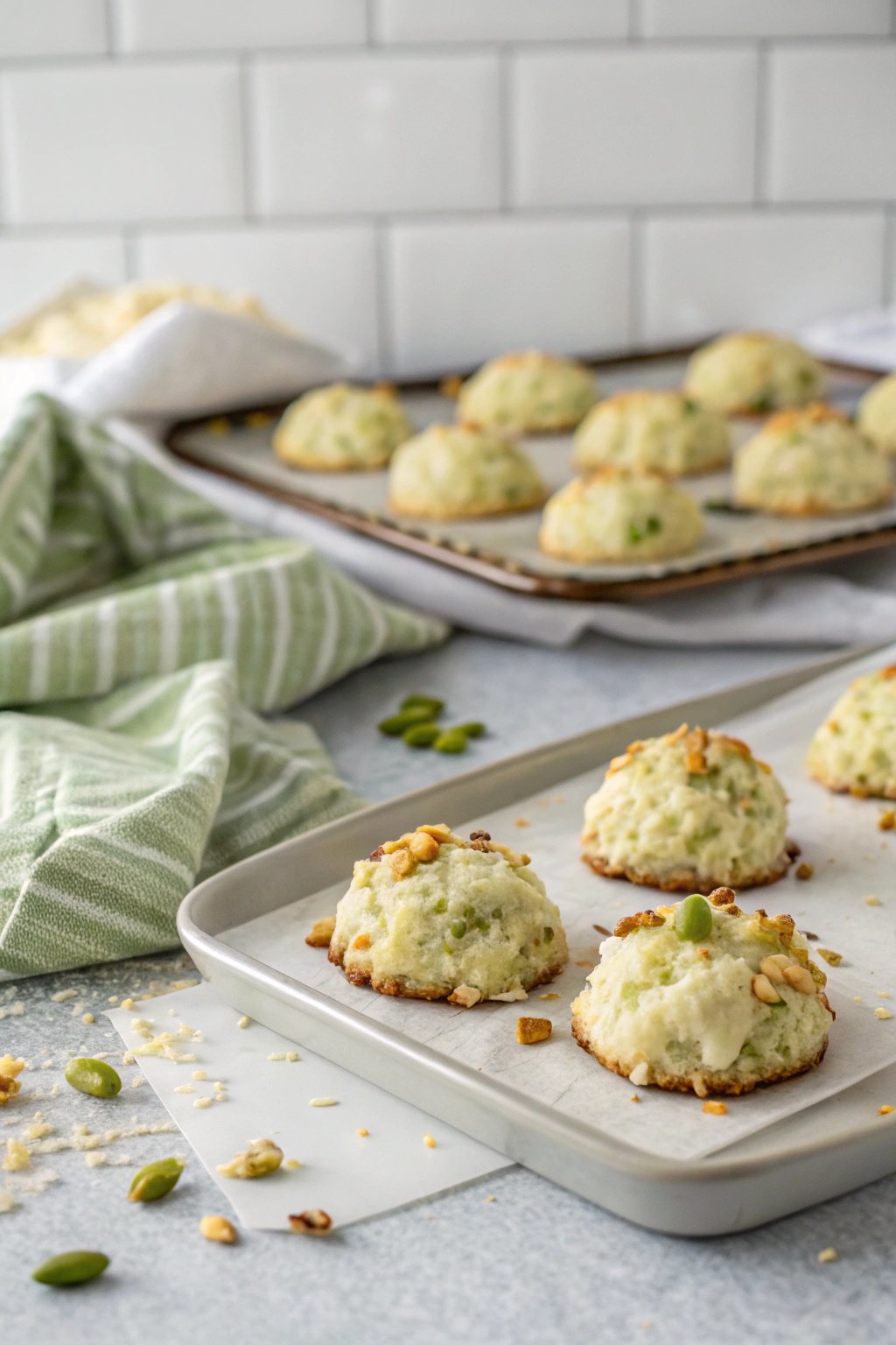 Pistachio Coconut Macaroons - Soft & Chewy Recipe
