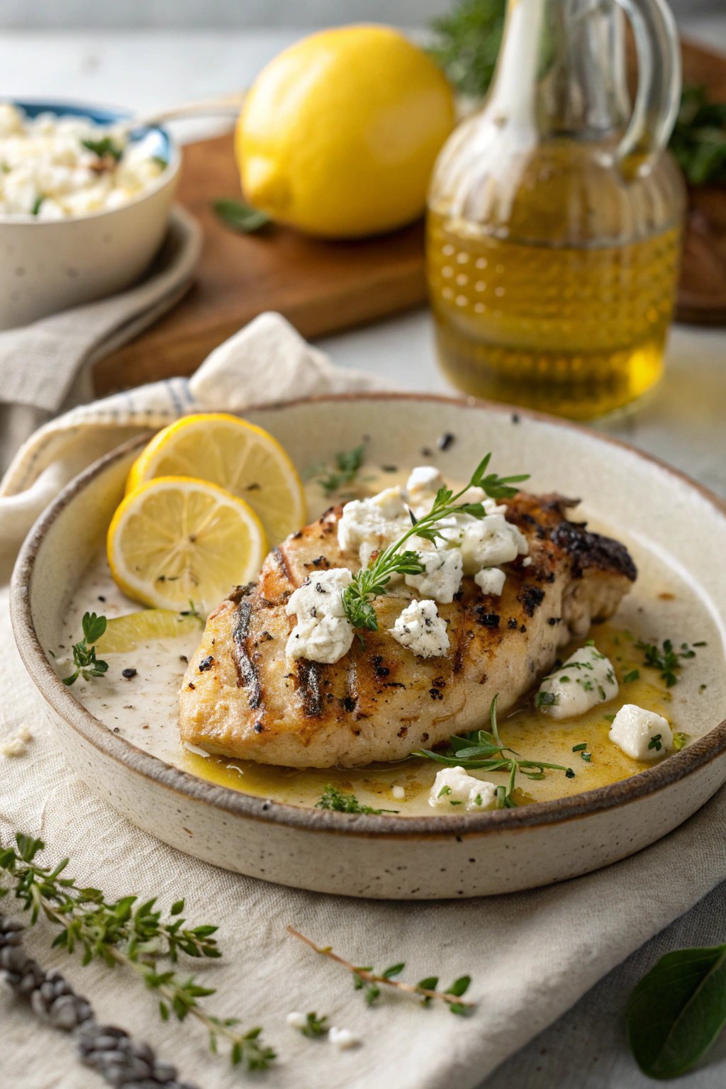Zesty Greek Chicken with Lemon and Feta Recipe