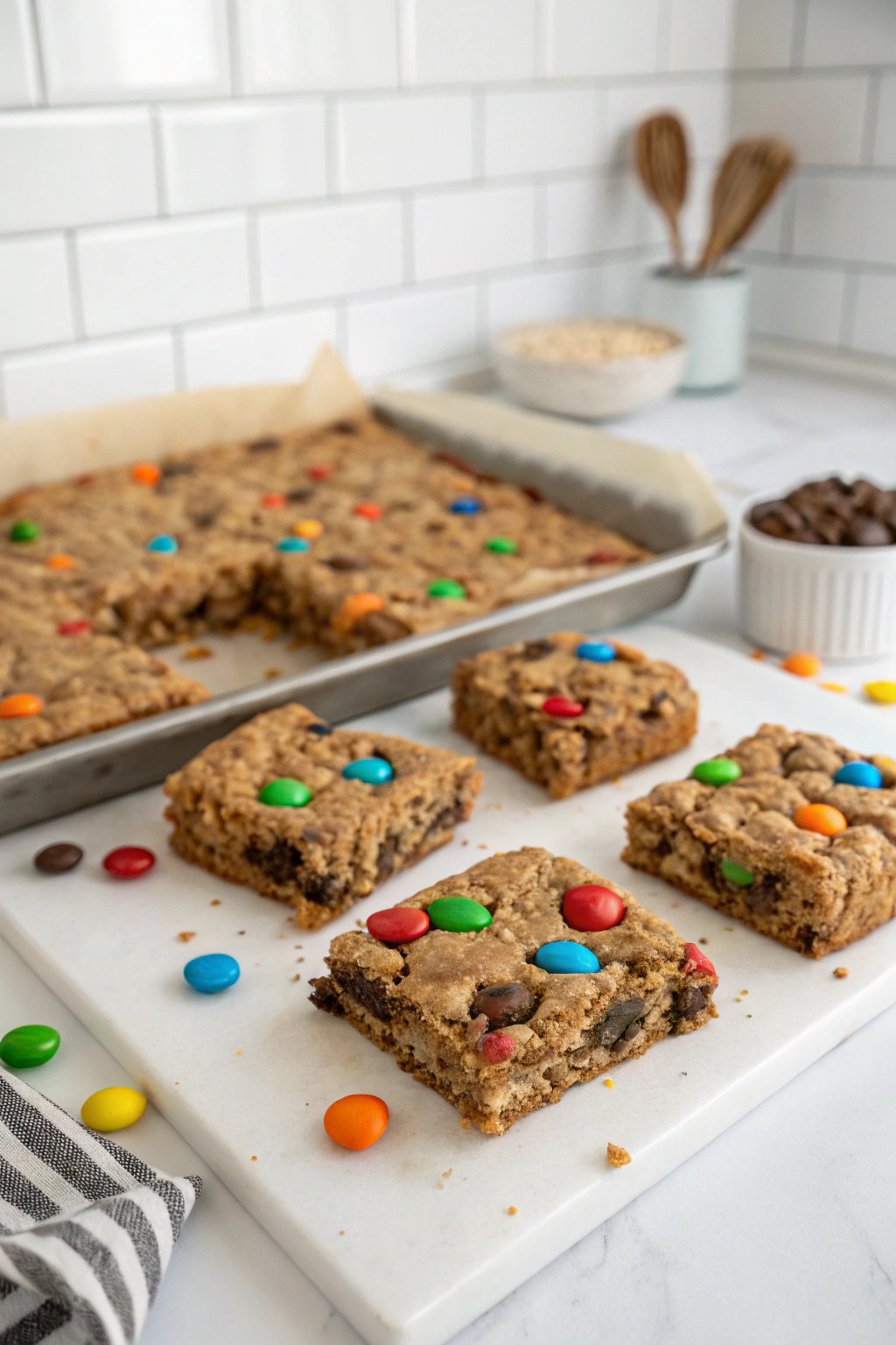 Monster Cookie Bars Recipe - Delicious and Easy