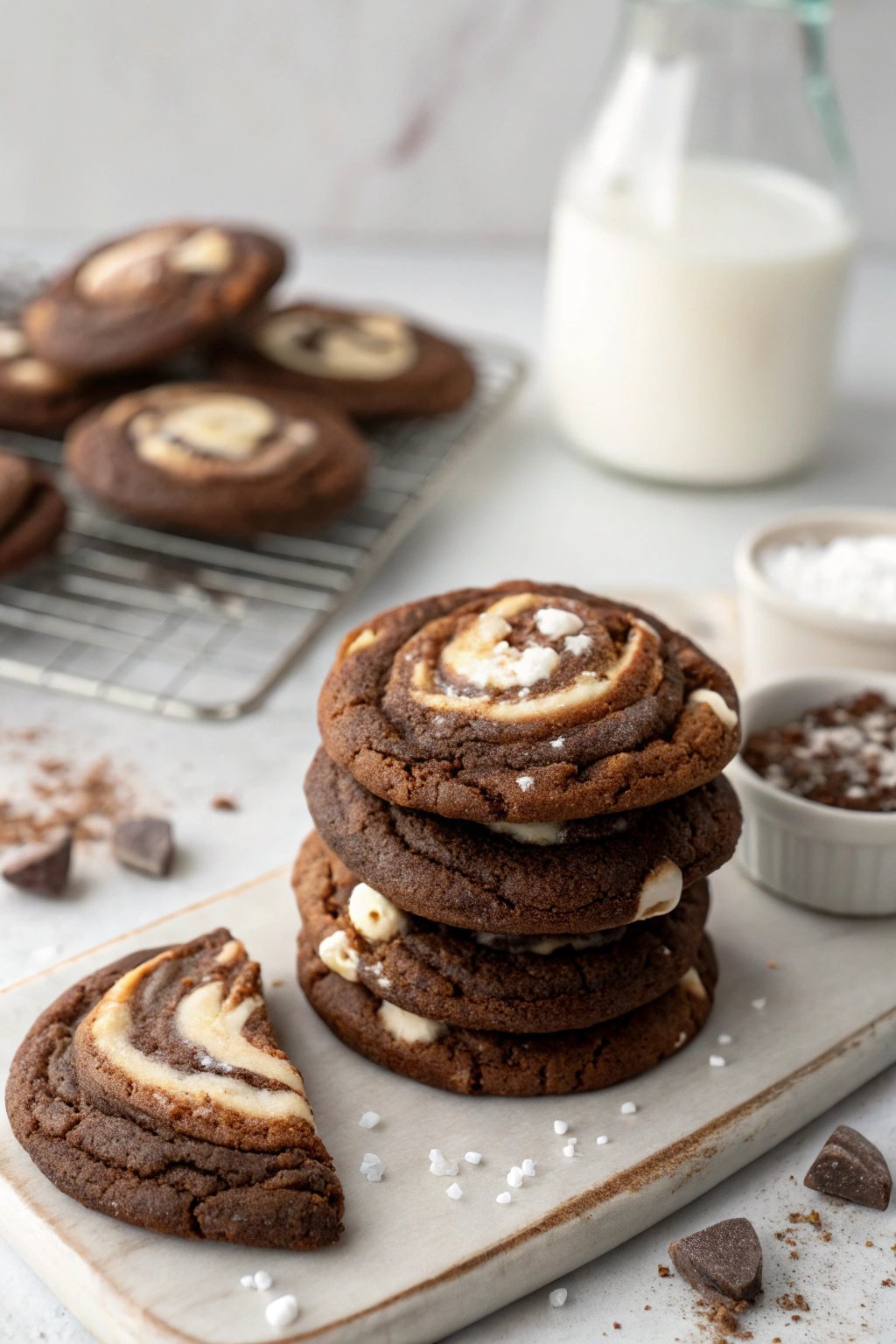 Chocolate Marshmallow Swirl Cookies Recipe