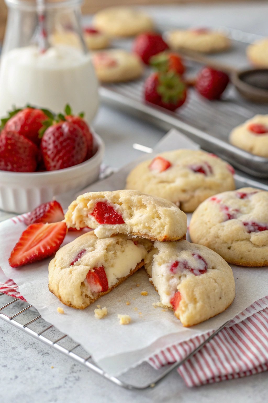 Ultimate Strawberry Cheesecake Cookies Recipe