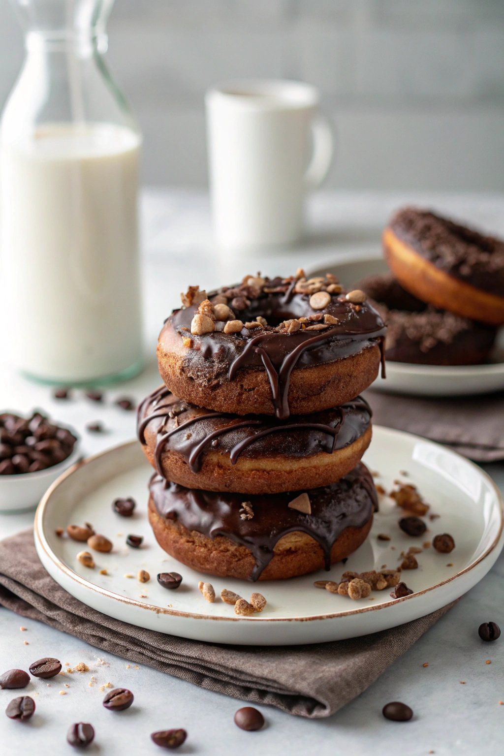 Chocolate Glazed Cake Donuts Recipe Delight