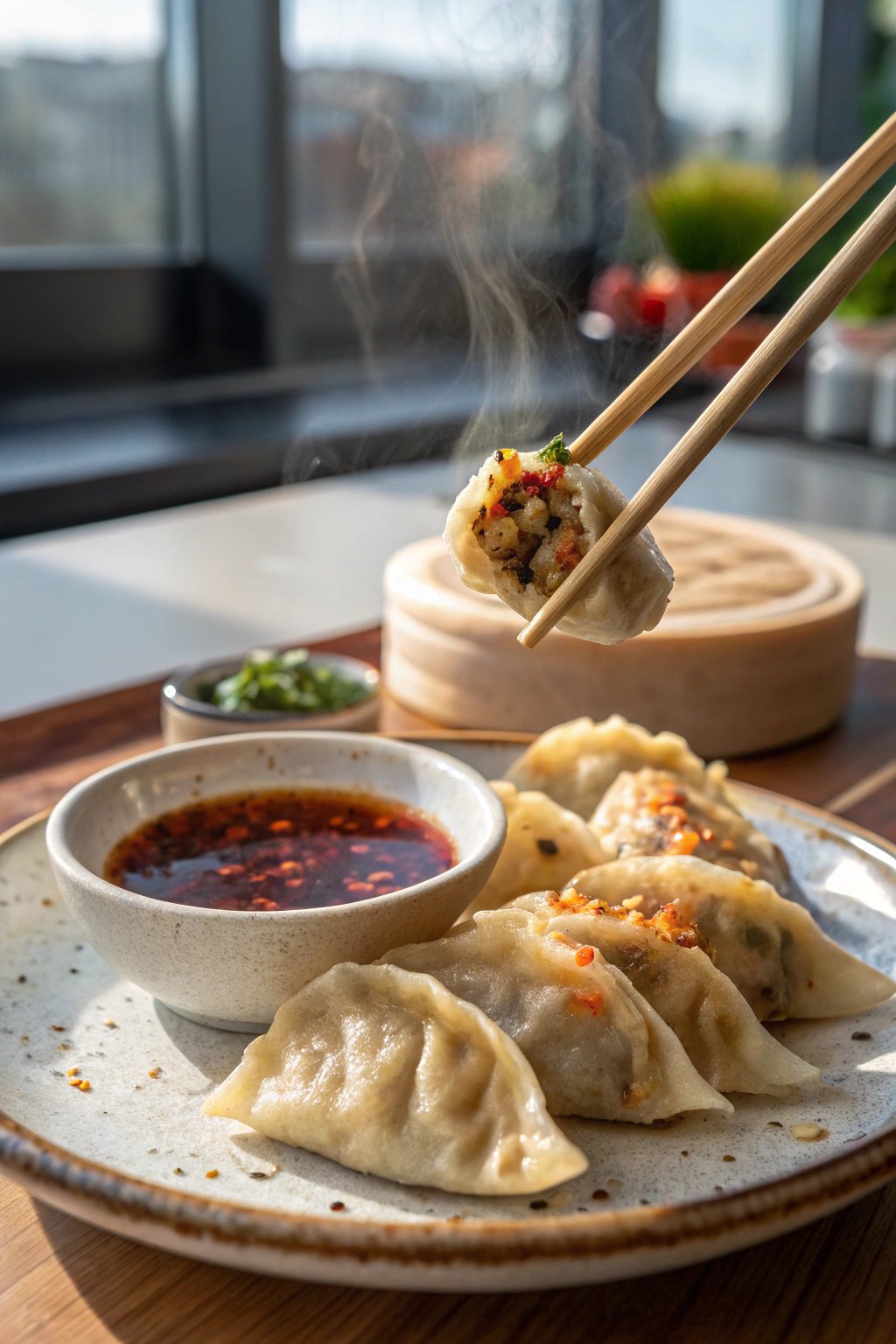 Crispy Pan-Fried Chicken Dumplings Recipe