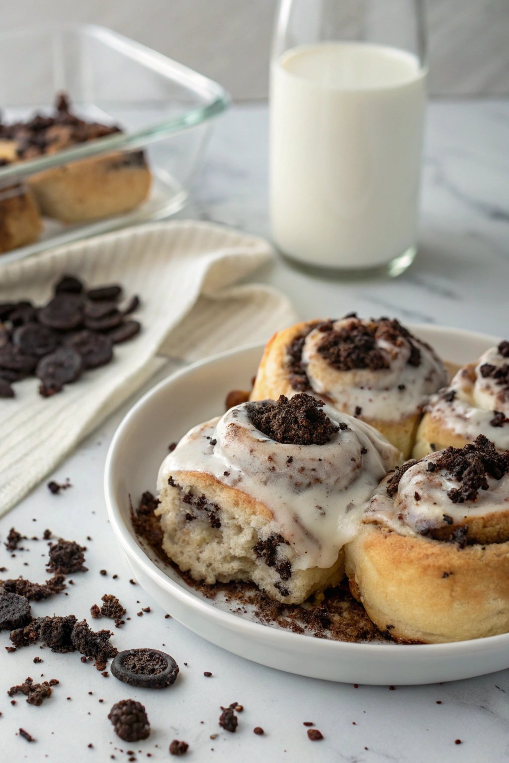 Cookies & Cream Cinnamon Rolls Recipe