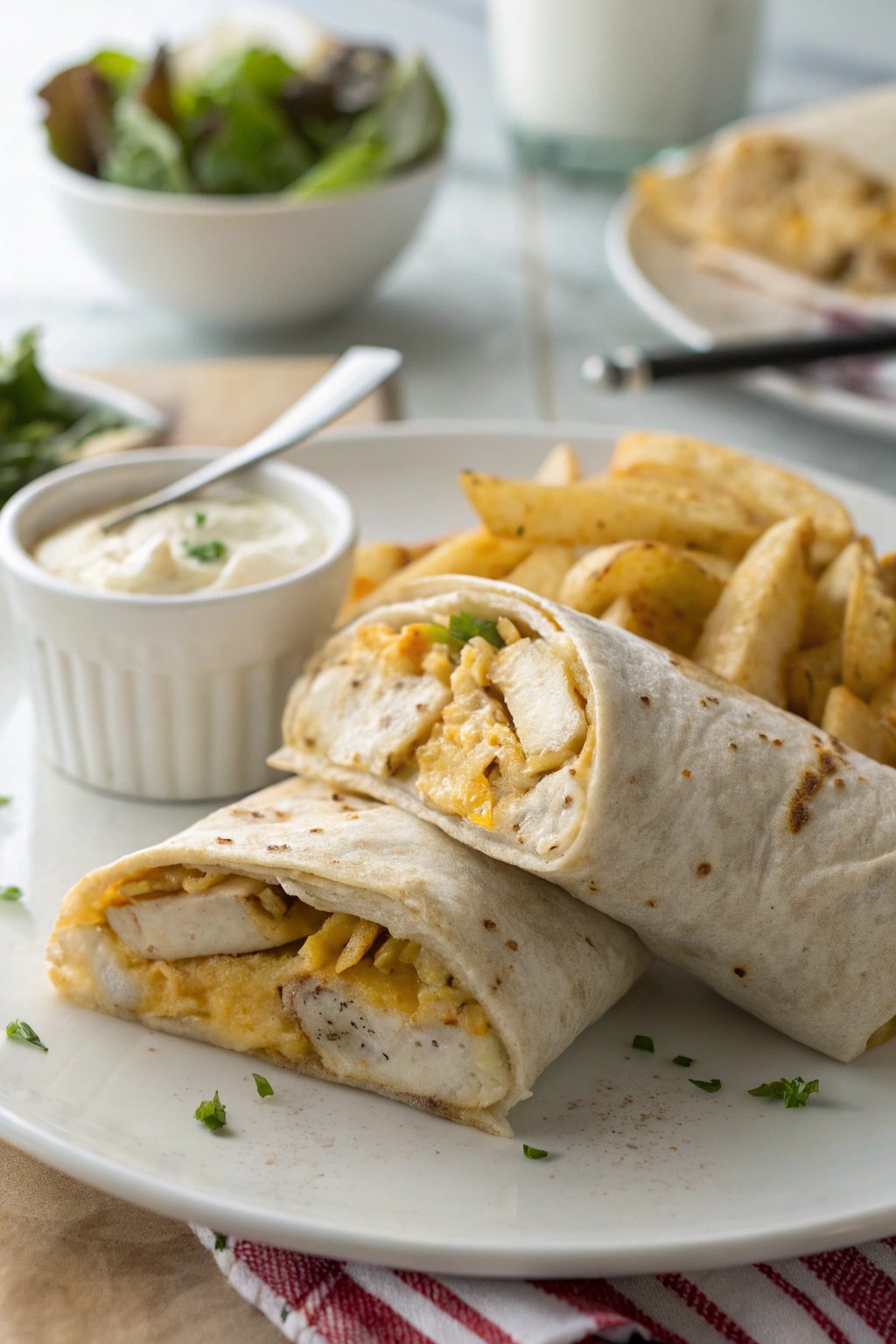 Cheesy Garlic Chicken Wraps: A Delicious Meal