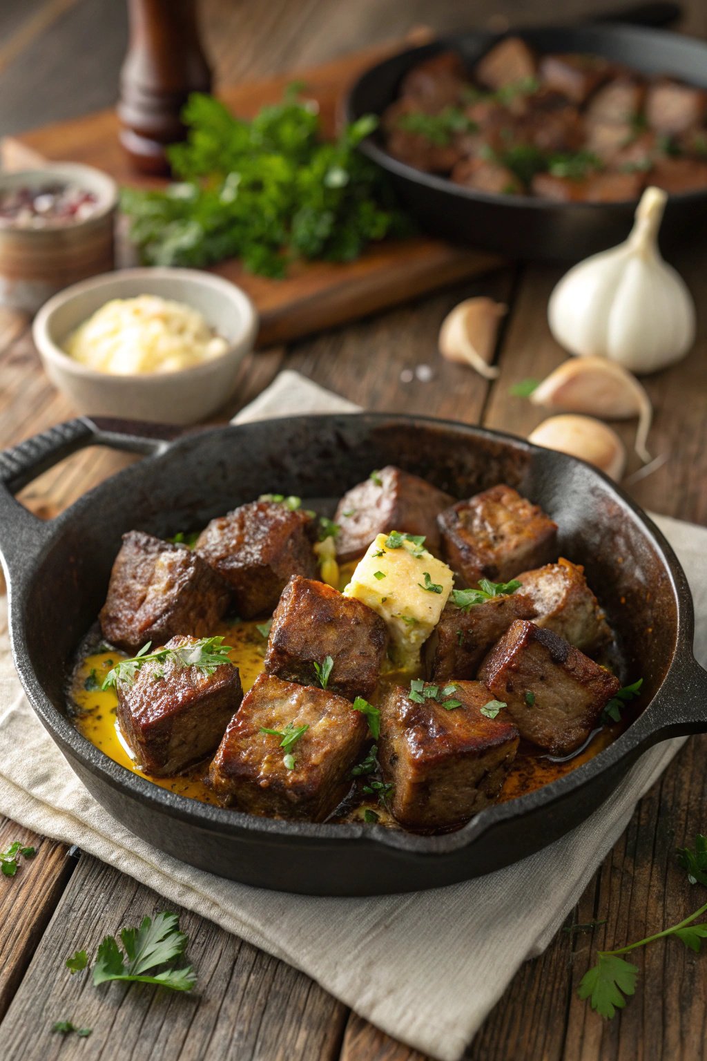 Cajun Garlic Butter Steak Bites: A Flavorful Delight