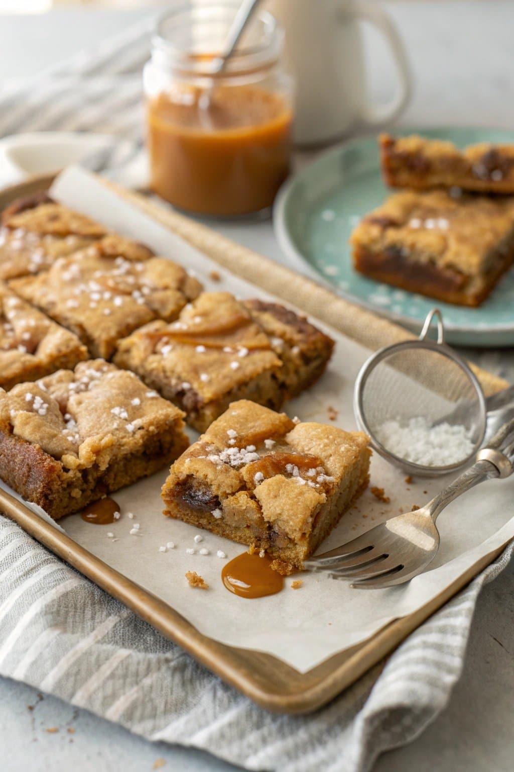 Decadent Salted Caramel Cookie Bars Recipe