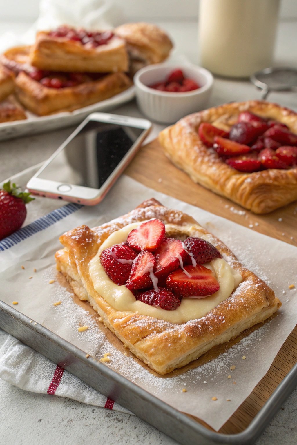 Strawberry Danish with Cream Cheese Recipe Delight