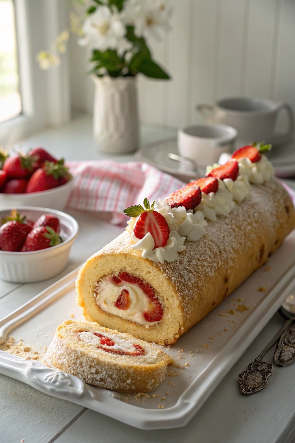 Strawberry Shortcake Cheesecake Rolls Recipe
