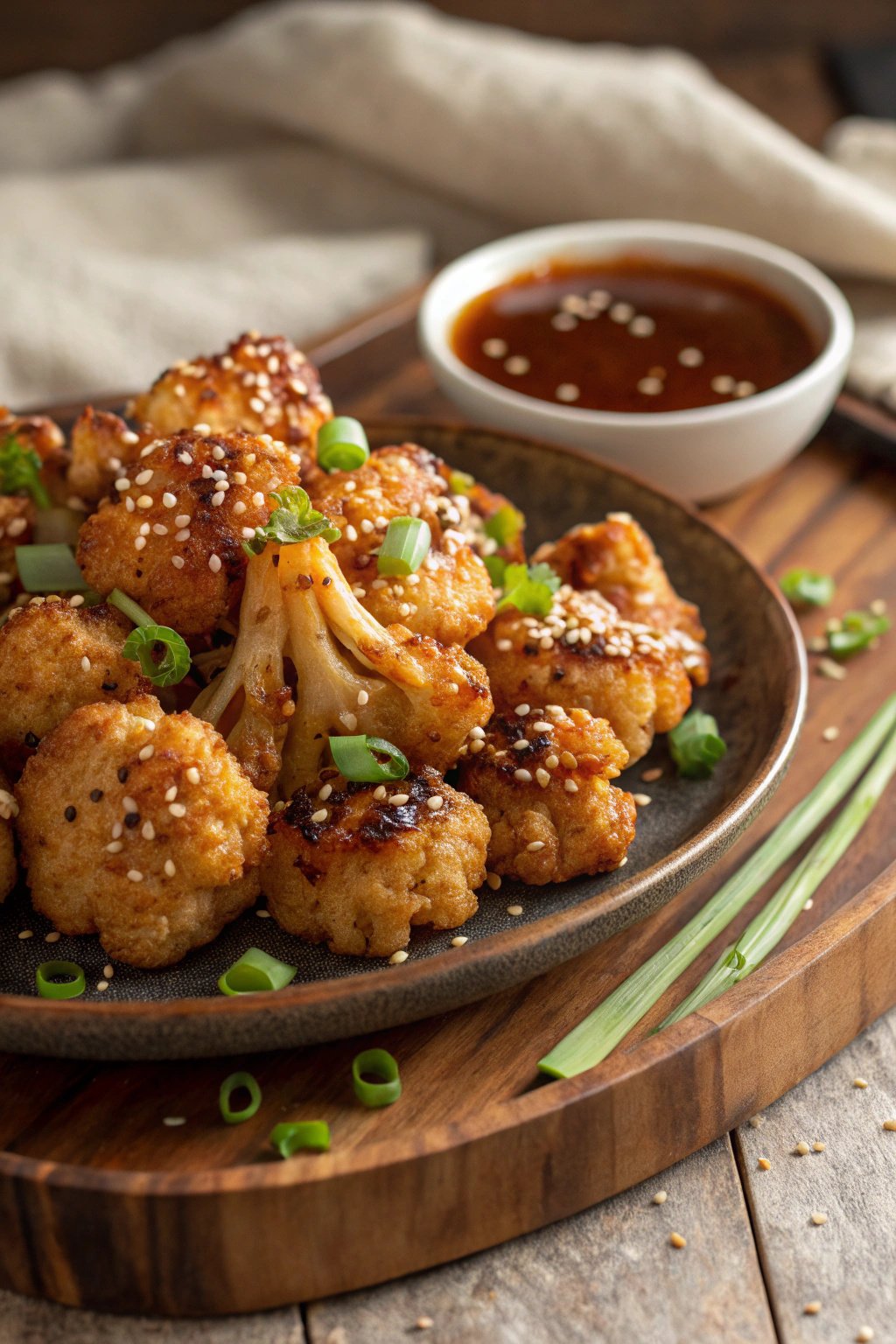 Honey Garlic Baked Cauliflower Recipe