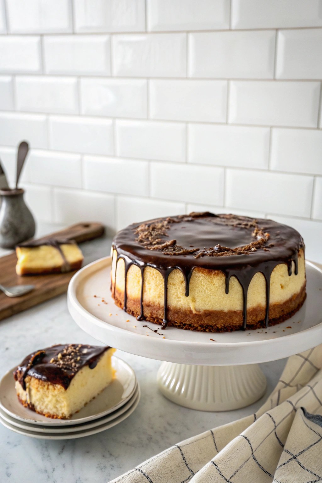 Rich Boston Cream Pie Cheesecake Recipe